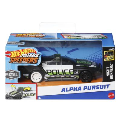 HOT WHEELS MASINUTA METALICA CU SISTEM PULL BACK POLICE ALPHA PURSUIT SCARA 1:43 VIVMTHPR70_HPR85