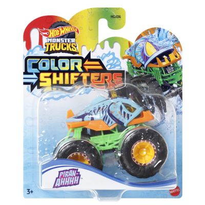 HOT WHEELS MONSTER TRUCK CAMION PIRAN-AHHHH CU CULORI SCHIMBATOARE SCARA 1:64 VIVMTHGX06_HVH85