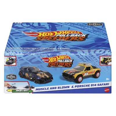 HOT WHEELS SET 2 MASINUTE METALICE PULL BACK MUSCLE AND BLOWN SI PORSCHE 914 SAFARI 1:43 VIVMTHPR91_HWH54