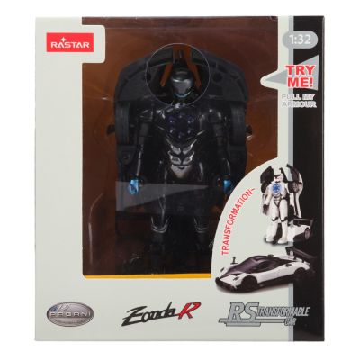 MASINUTA METALICA CONVERTIBILA PAGANI ZONDA R NEGRU CU SCARA 1 LA 32 VIVRas61900_Negru