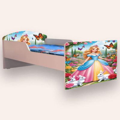 Pat fete Printesa Mic 2-8 Ani Simplu Varianta fara Saltea Cmg49440761446740