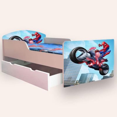 Pat Copii Spiderman 3 Mare 2-12 Ani Cu Sertar Varianta fara Saltea Cmg50494294720852