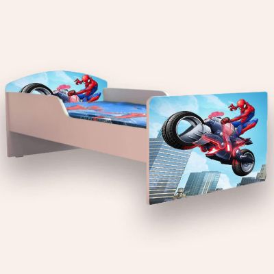 Pat Copii Spiderman 3 Mic 2-8 Ani Simplu Varianta fara Saltea Cmg50494294524244