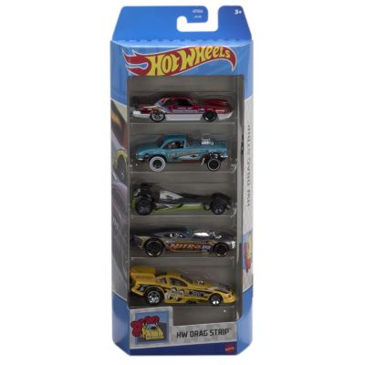 SET 5 MASINI HOT WHEELS CU DESIGN HW DRAG STRIP VIVMT1806_HTV54