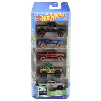 SET 5 MASINI HOT WHEELS CU DESIGN HW REMOTE ADVENTURES VIVMT1806_HTV53