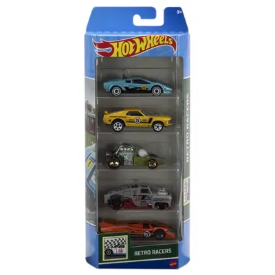 SET 5 MASINI HOT WHEELS CU DESIGN RETRO RACERS VIVMT1806_HTV50