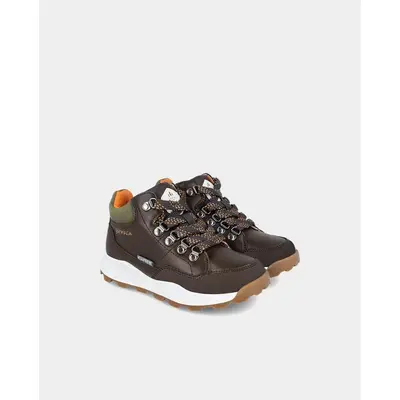 Ghete pentru copii, piele naturala, maro, Garvalin (Marime: 30) JEM241541-B-30