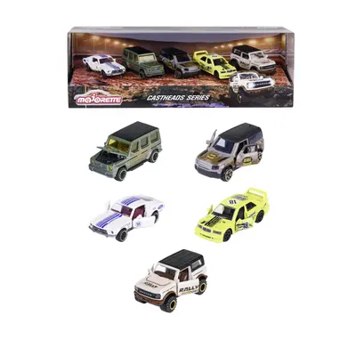 MAJORETTE CASTHEADS SERIES SET 5 MASINUTE SCARA 1:64 VIV212054211