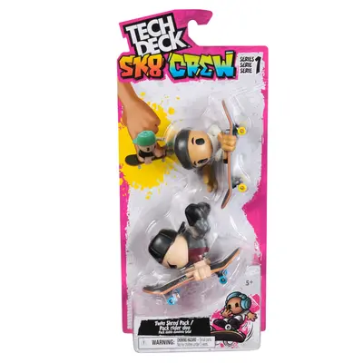 TECH DECH SK8 CREW PACHET 2 SETURI PLACA SI FIGURINA 9.6CM SAPCA NEAGRA SI CASCA NEAGRA VIV6071061_20148777