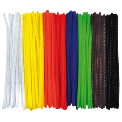 Set 100 bucati sarma plusata 3 mm diametru, 15 cm lungime, culori de baza - okepb2470395