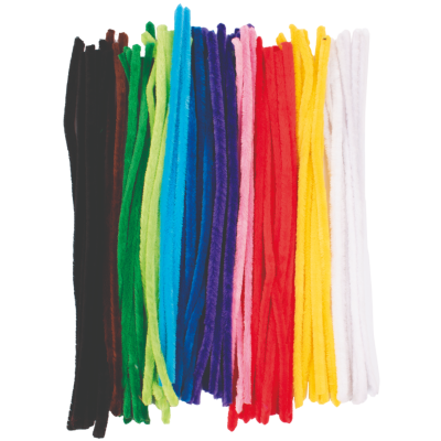 Set 100 bucati sarma plusata groasa 1.5 cm diametru, 50 cm lungime culori asortate - okepb2472261