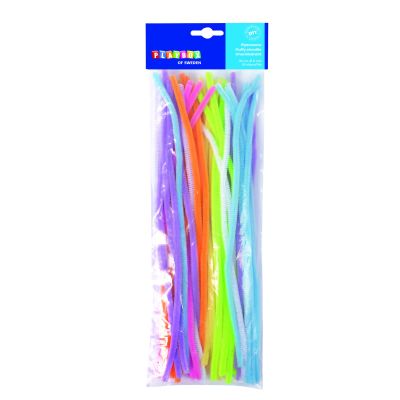 Set 50 bucati sarma plusata 6 mm diametru, 50 cm lungime, culori neon - okepb2472345