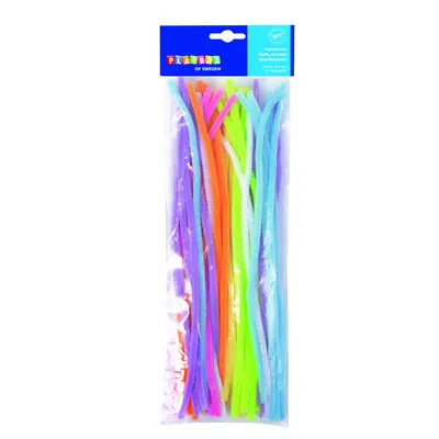 Set 50 bucati sarma plusata 6 mm diametru, 50 cm lungime, culori neon - okepb2472345