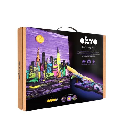 Set pictura 3D cu argila usoara, 30*40cm - New York Skyline KRTOK10040