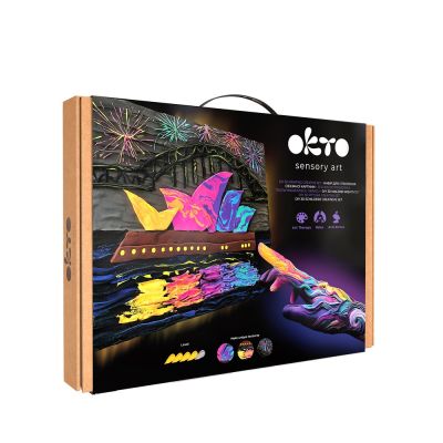 Set pictura 3D cu argila usoara, 30*40cm - Sydney Opera House KRTOK10039