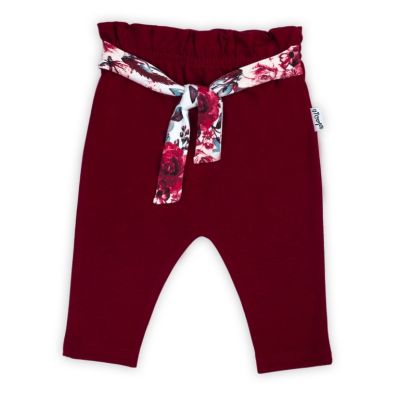 Pantalon de bumbac 100% Colectia "Kate" 2021 Visiniu Marimea 62 PMICNICOL-180016-62