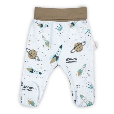 Pantalon bumbac 100% (182009) Colectia "Star" Alb Marimea 80 PMICNICOL-182009-80