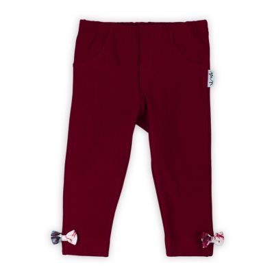 Pantalon cu fundite (180280) Colectia "Kate" 2021 Visiniu Marimea 80 PMICNICOL-180280-80