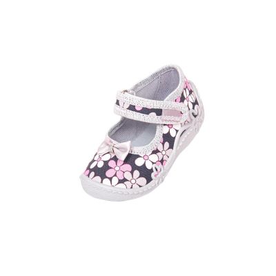 Pantofi cu interior de bumbac pentru fetite Vi-GGa-Mi Zosia Floricele marimea 21 PMICVGM.6ZOSIA.21