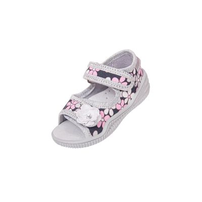 Sandalute cu interior de bumbac si brant de piele Vi-GGa-Mi Emilka Floricele marimea 20 PMICVGM.16EMILKA.20