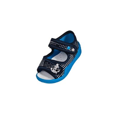 Sandalute de bumbac cu brant de piele pentru baieti Vi-GGa-Mi Krzys Ornament marimea 25 PMICVGM.85KRZYS.25