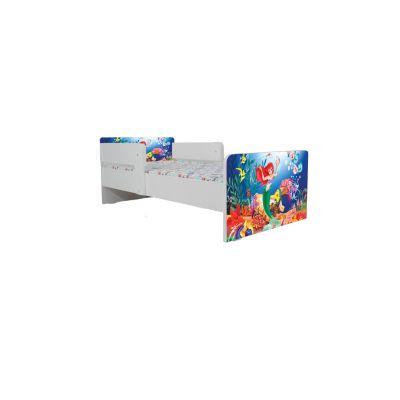 Pat Copii Ariel 3 Cu Paravane Dubla Protectie si Cu Saltea Inclusa 180x80 Cm  Ptv6911