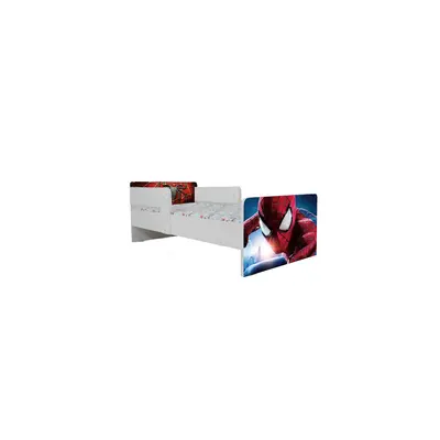 Pat De Baieti Mai Mari 2-16 Ani Cu Spiderman 5, Cu Dubla Protectie, Saltea SafeNest 180x80 Cm Ptv7356