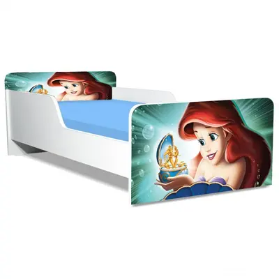 Pat Copii Ariel 3 Model Creativ 2-12 ani Cu Saltea SafeNest 160x80 Cm  Ptv4544