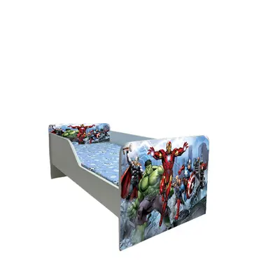 Pat Copii Avengers Model Sleepy 2-16 ani Cu Saltea SafeNest 180x80 Cm  Ptv5849