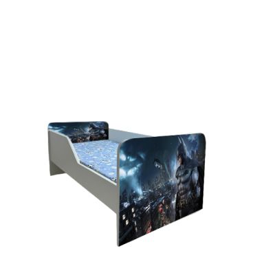 Pat Copii Batman Model Sleepy 2-16 ani Cu Saltea Inclusa 180x80 Cm  Ptv5896