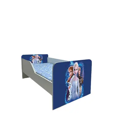 Pat Pentru Fete 2-16 Ani Frozen 2, Model Sleepy, Cu Saltea SafeNest de 180x80 Cm Ptv5995