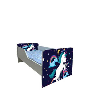 Pat fete Little Poney Model Sleepy 2-8 ani Cu Saltea Inclusa 140x70 Cm  Ptv6031