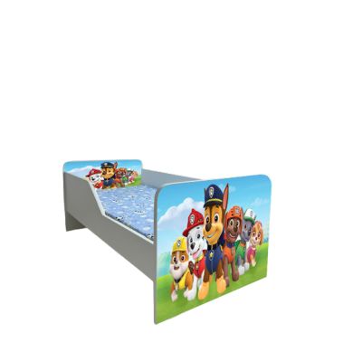 Pat Copii Paw Patrol Model Sleepy 2-8 ani Cu Saltea Inclusa 140x70 Cm  Ptv6174