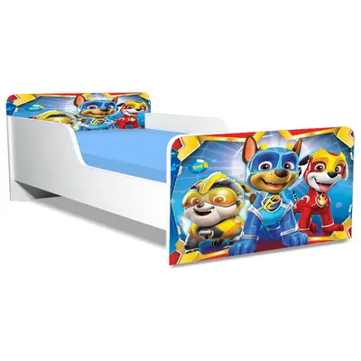 Pat Copii Paw Patrol Space Model Creativ 2-16 ani Cu Saltea SafeNest 180x80 Cm  Ptv5255