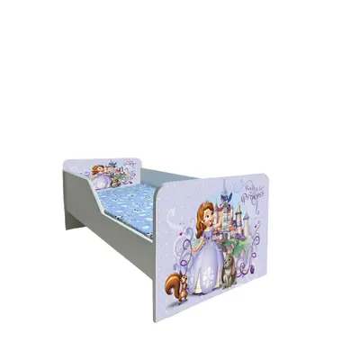 Pat Copii Sofia 1 Model Sleepy 2-6 ani Cu Saltea SafeNest 130x60 Cm Ptv6263