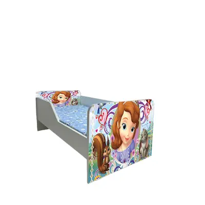 Pat Copii Sofia 2 Model Sleepy 2-6 ani Cu Saltea SafeNest 130x60 Cm Ptv6286