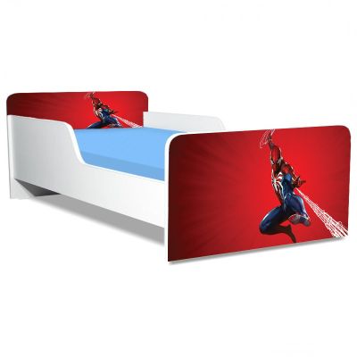 Pat Copii Spiderman 3 Model Creativ 2-12 ani Cu Saltea Inclusa 160x80 Cm  Ptv5506