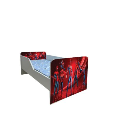 Pat Copii Spiderman 3 Model Sleepy 2-6 ani Cu Saltea Inclusa 130x60 Cm Ptv6388