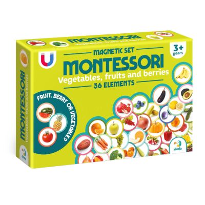 Set magneti montessori - fructe si legume