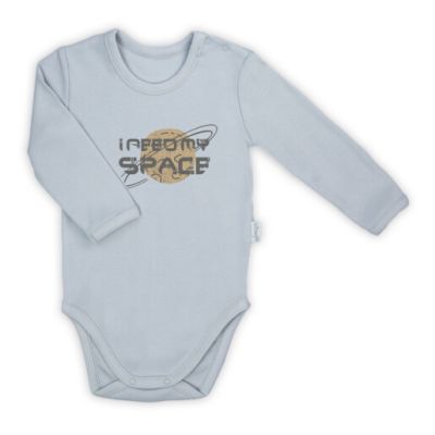Body cu maneca lunga (182099) Colectia "Star" 2021 Gri Marimea 80 PMICNICOL-182099-80