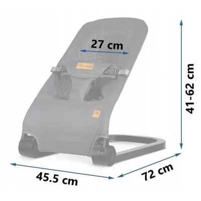 Balansoar pentru copii 2 in 1 cu jucarii, nukido 705200, gri edeedi705200