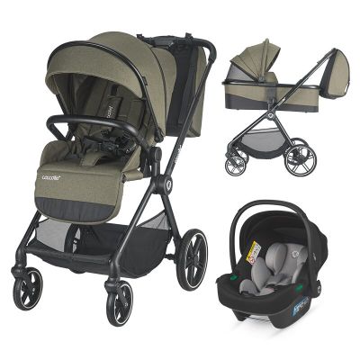 Carucior modular 3in1 coccolle lissia moss green+scoica auto isize coccolle knox greystone smb324065680324080371