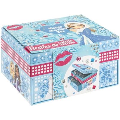 Cutie de Bijuterii MYO Mozaic cu Paiete si Piese Mozaic Grafix GR141009 BBJGR141009_Albastru