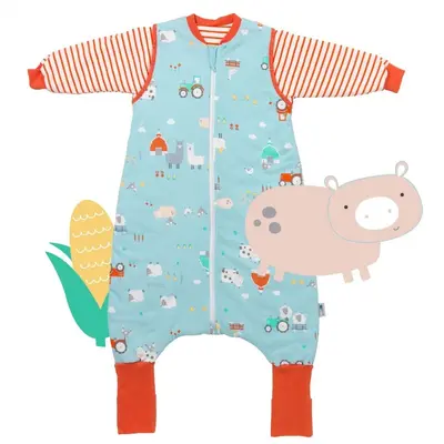 Sac de dormit cu picioruse si maneca lunga detasabila Farmyard 90 cm + manseta 3.5 Tog BBXCJ972-35FSN