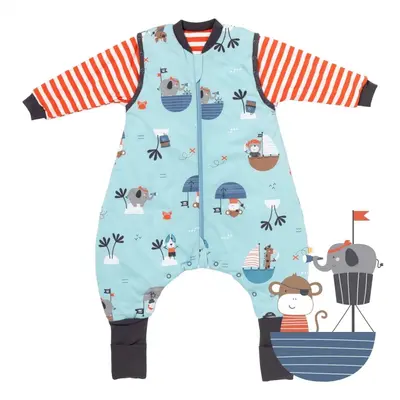 Sac de dormit cu picioruse si maneca lunga detasabila Pirate 80 cm + manseta 2.5 Tog BBXCJ261-25FSN