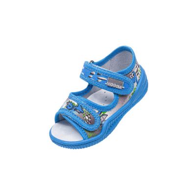 Sandalute cu brant de piele pentru baieti Vi-GGa-Mi Hugo Imprimeu marimea 25 PMICVGM.52HUGO.25
