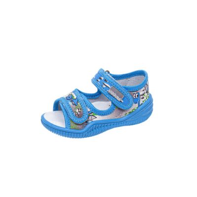 Sandalute cu brant de piele pentru baieti Vi-GGa-Mi Hugo Imprimeu marimea 22 PMICVGM.52HUGO.22