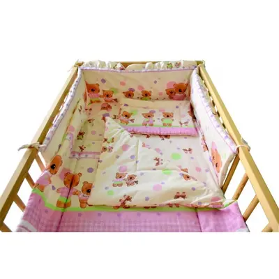 Aparatoare Laterala Teddy Buline Roz 140x70 - MYK00004177