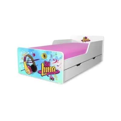 Pat copii Soy Luna 2-12 ani cu sertar - PC-P-SRT-LUN-80