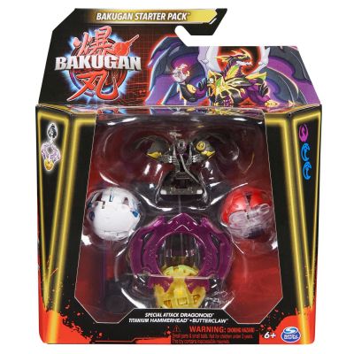 BAKUGAN STARTER PACK DRAGONOID TITANIUM HAMMERHEAD BUTTERCLAW VIV6066989_20143703